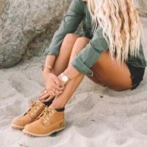 Timberland Women's Nellie Mid Waterproof Chukka Boot in Wheat